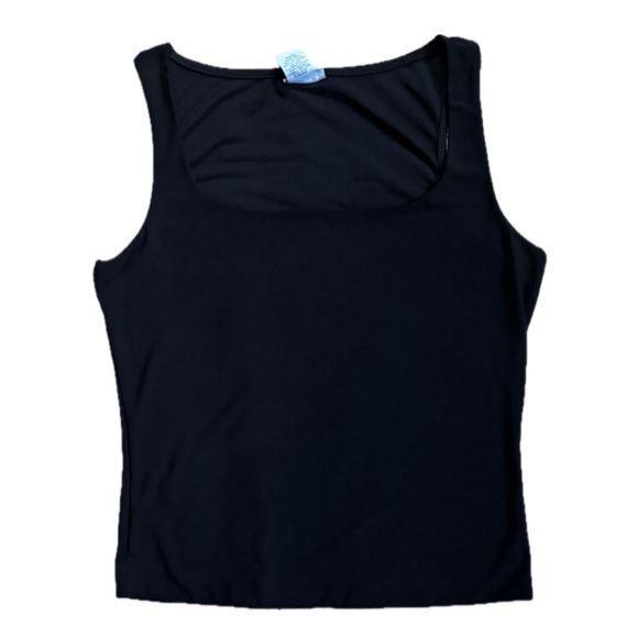 Rue21 Tops - Black Fitted Crop Top Tank Top Shirt Juniors Size Large Square Neckline Neutral